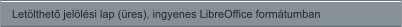 Letölthető jelölési lap (üres), ingyenes LibreOffice formátumban
