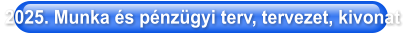 2025. Munka és pénzügyi terv, tervezet, kivonat